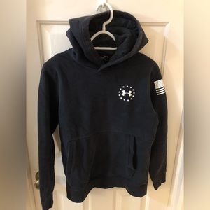 Men’s Under armor hoodie black Sz SM